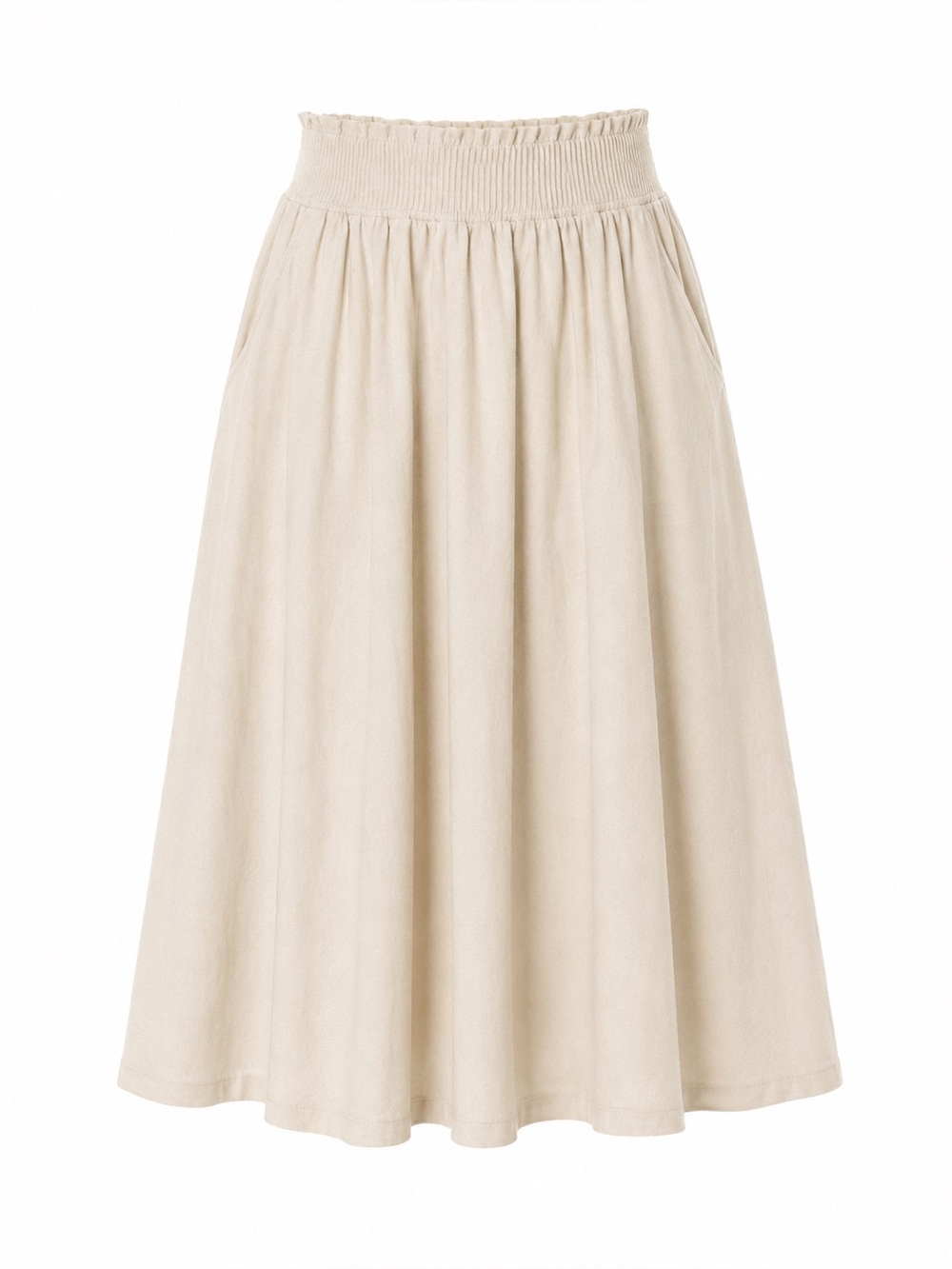 lululemon athletica Cream Elastic-Waist Midi Skirt